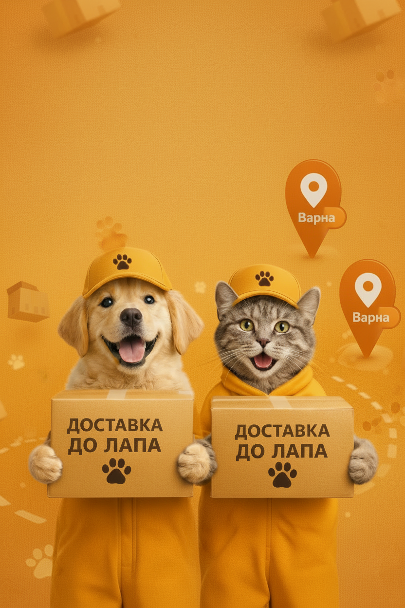 Доставка до лапа - щастлива котка