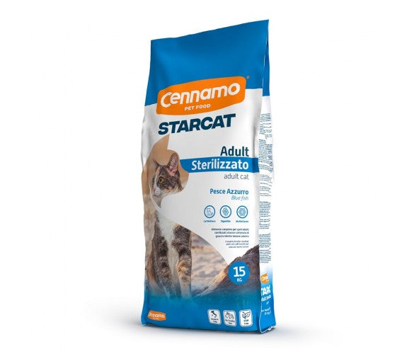 Starcat Adult Sterilized 15кг - за кастрирани котки с риба