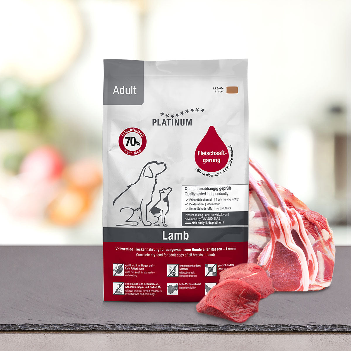 Пълноценна суха храна за кучета от малки породи Platinum Adult Lamb Mini с 70% прясно Агнешко месо 5kg